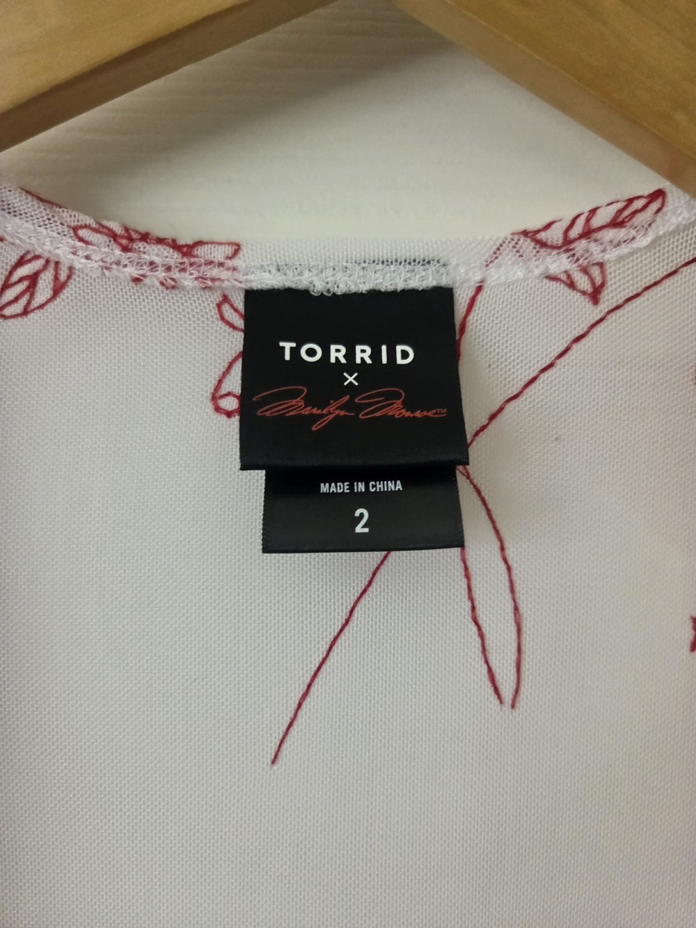Torrid Pink Floral Kimono Robe with Red Print Size 2 - Picture 5 of 9